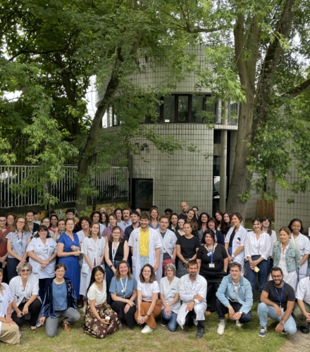 Une partie de l'équipe médicale de l'Hôpital Robert Debré