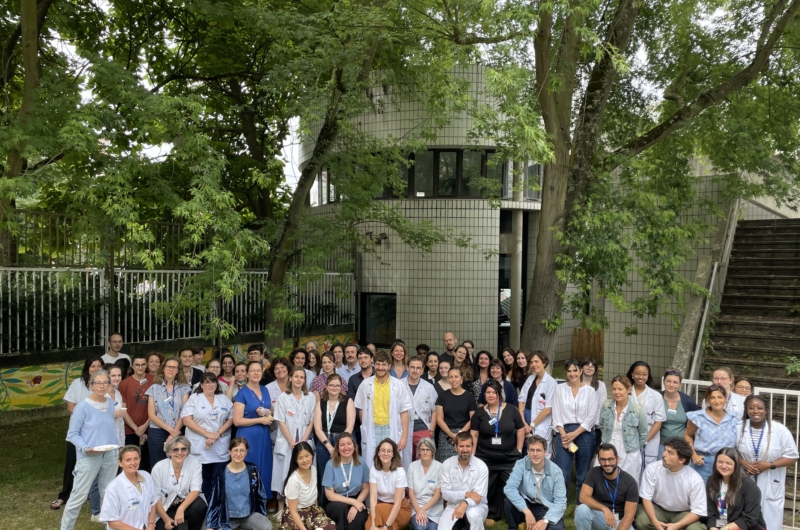 Une partie de l'équipe médicale de l'Hôpital Robert Debré